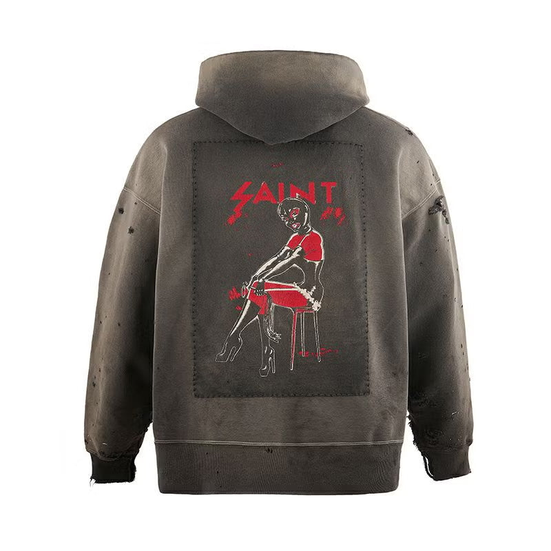 SAINT Mxxxxxx SM-HR1-0000-054 / HOODIE / SAINT CELEBRATION / BLACK