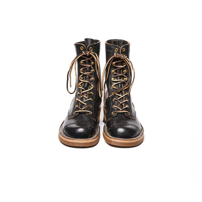 ローリングダブトリオ BF04 ROOTS 8.5 BLACK HORSEBUTT メンズ レザー ワーク ブーツ