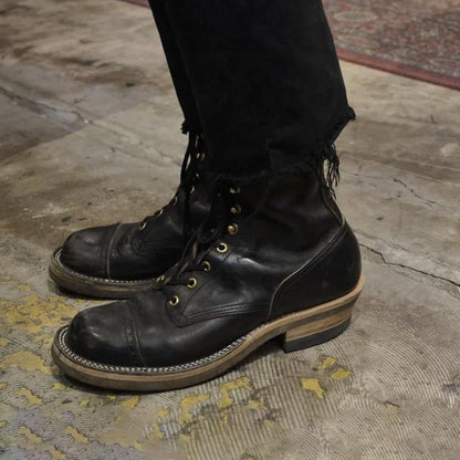 ローリングダブトリオ BF04 ROOTS 8.5 BLACK HORSEBUTT メンズ レザー ワーク ブーツ