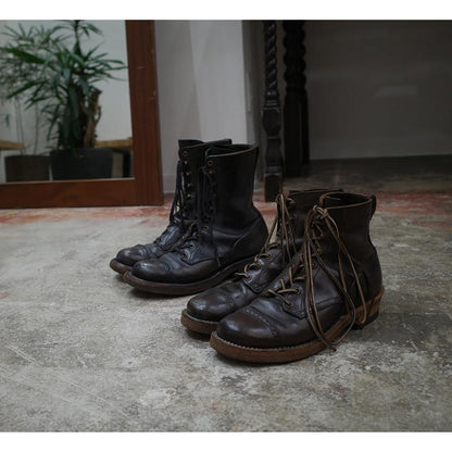 ローリングダブトリオ BF04 ROOTS 8.5 BLACK HORSEBUTT メンズ レザー ワーク ブーツ