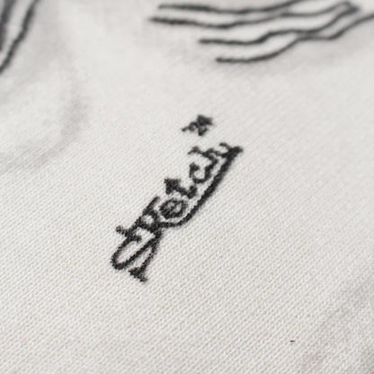 バウワウ  BW242-SPSS SKETCH PAULIE SWEATSHIRTS WHITEG AGING メンズ プルオーバー スウェット SKETCH×BOWWOW コラボ