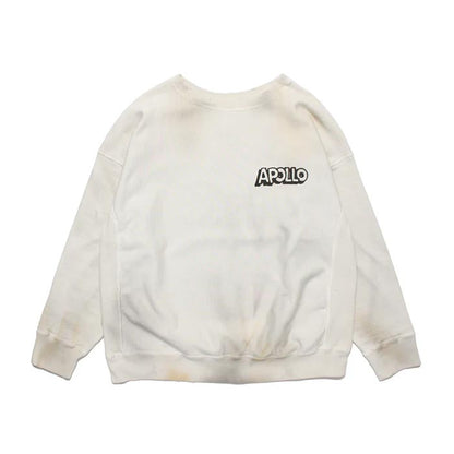 バウワウ  BW242-SASS SKETCH APOLLO SWEATSHIRTS WHITEG AGING メンズ プルオーバー スウェット SKETCH×BOWWOW コラボ
