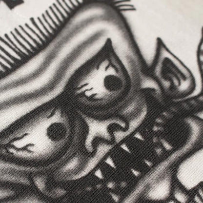 バウワウ  BW242-SASS SKETCH APOLLO SWEATSHIRTS WHITEG AGING メンズ プルオーバー スウェット SKETCH×BOWWOW コラボ