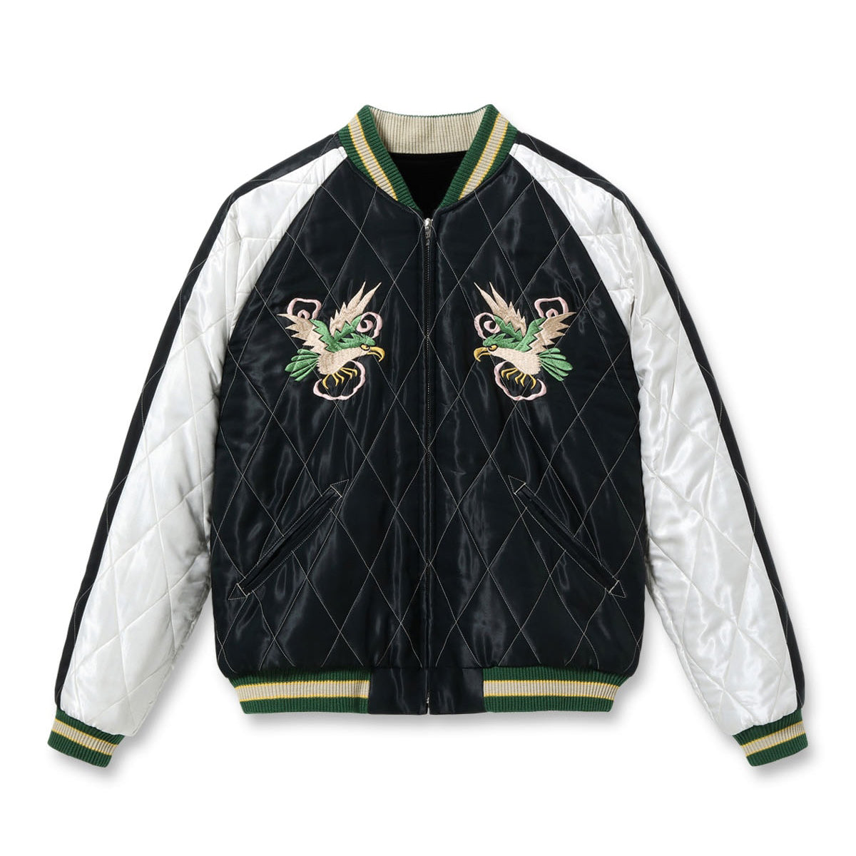 テーラー東洋 Lot No. TT15666-119 / Mid 1950s Style Velveteen Souvenir Jacket “SPIDERWEB, SNAKE & SKULL” × “DRAGON & TIGER”