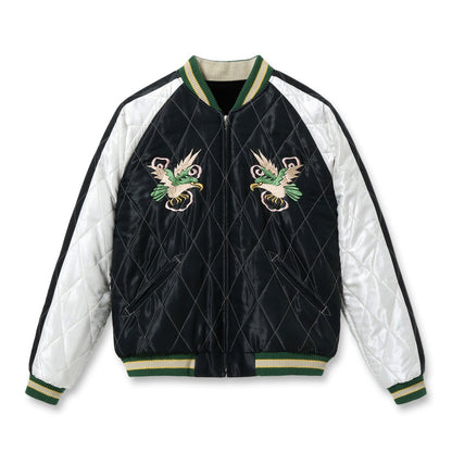 テーラー東洋 Lot No. TT15666-119 / Mid 1950s Style Velveteen Souvenir Jacket “SPIDERWEB, SNAKE & SKULL” × “DRAGON & TIGER”
