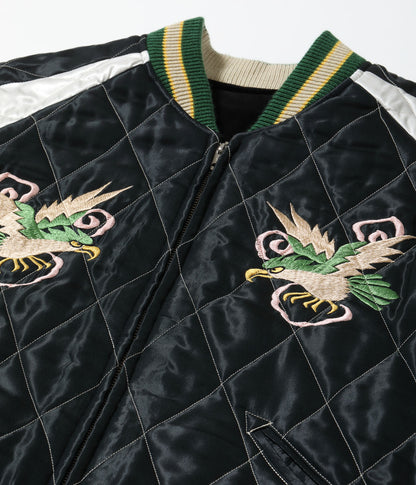 テーラー東洋 Lot No. TT15666-119 / Mid 1950s Style Velveteen Souvenir Jacket “SPIDERWEB, SNAKE & SKULL” × “DRAGON & TIGER”