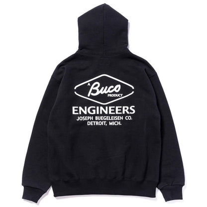 ブコ BC23102 BUCO F/Z PARKA / ENGINEER ブラック×ホワイト 301 メンズ ジップパーカー