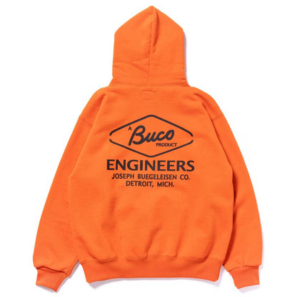 ブコ BC23102 BUCO F/Z PARKA / ENGINEER オレンジ×ブラック 307 メンズ ジップパーカー