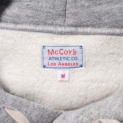 ジョーマッコイ MC24114 10 OZ. LOOPWHEEL HOODED SWEATSHIRT 020 GRAY メンズ スウェット プルオーバー パーカ