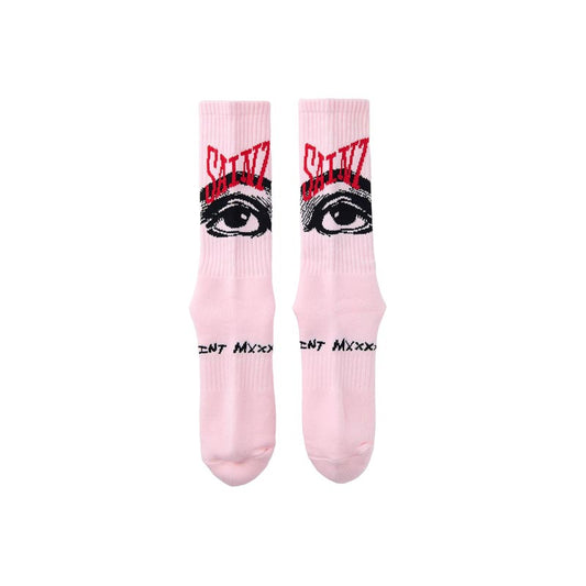 セントマイケル SM-HR8-0000-103 SOCKS / EYE / PNK メンズ ソックス 靴下