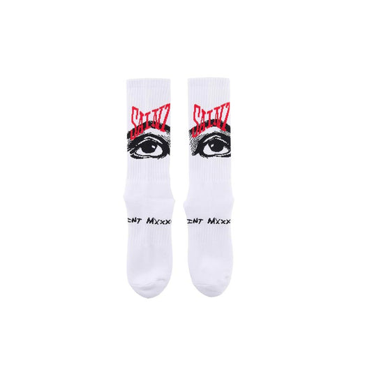 セントマイケル SM-HR8-0000-100 SOCKS / EYE / WHT メンズ ソックス 靴下