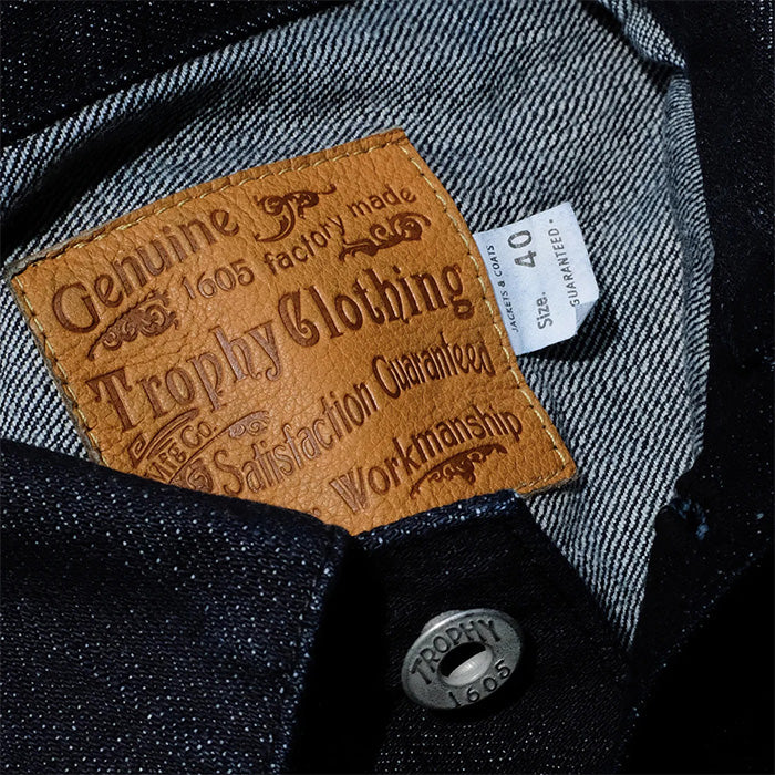 トロフィークロージング 2705 Button Jacket Garage Denim 15オンスヘヴィオンスデニム ワンウォッシュ デニムジャケット メンズ
