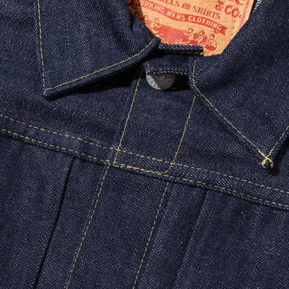 シュガーケーン Lot No. SC19007 / SUGAR CANE Super “Denim” Collectibles #07 13.5oz. BLUE DENIM BLOUSE “1946” MODEL 420N) NON WASH 大戦モデル デニムジャケット ノンウォッシュ メンズ