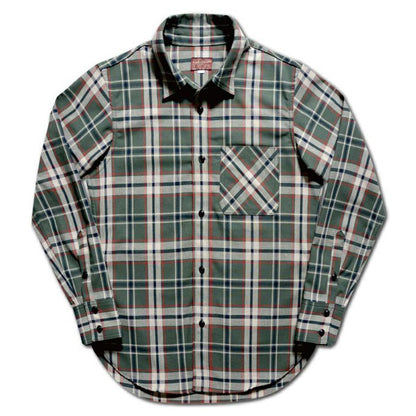 24SS デラックスウエア MV-11 TARTAN GRN グリーンタータン GREEN.TARTAN ライトネル 長袖 シャツ チェック
