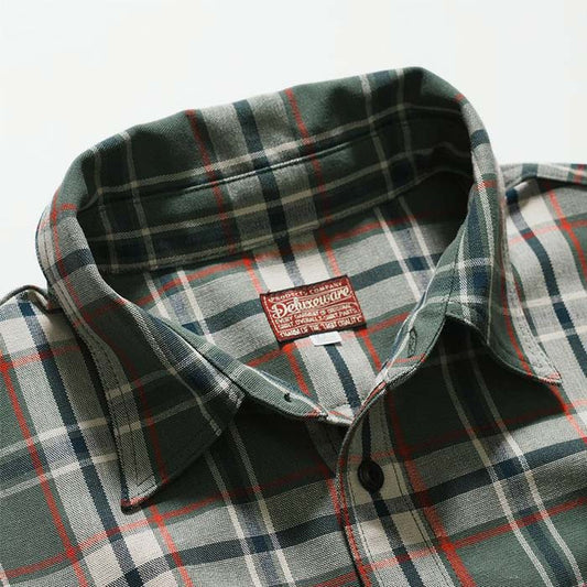 24SS デラックスウエア MV-11 TARTAN GRN グリーンタータン GREEN.TARTAN ライトネル 長袖 シャツ チェック