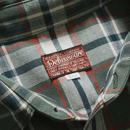 24SS デラックスウエア MV-11 TARTAN GRN グリーンタータン GREEN.TARTAN ライトネル 長袖 シャツ チェック
