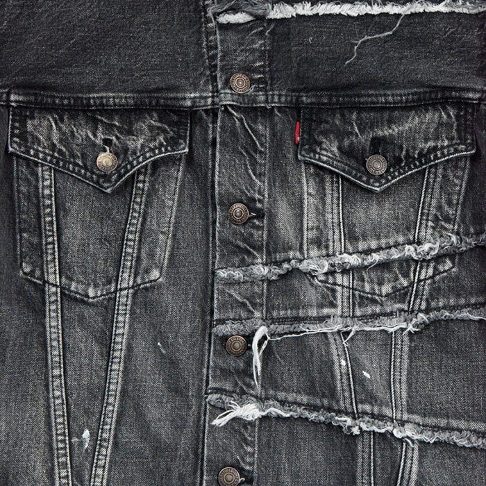 FULLCOUNT×KAMIYA フルカウント G11FC10 Denim Blouson コラボレーションアイテム ヴィンテージ ブラックデニム ジャケット ブラック メンズ