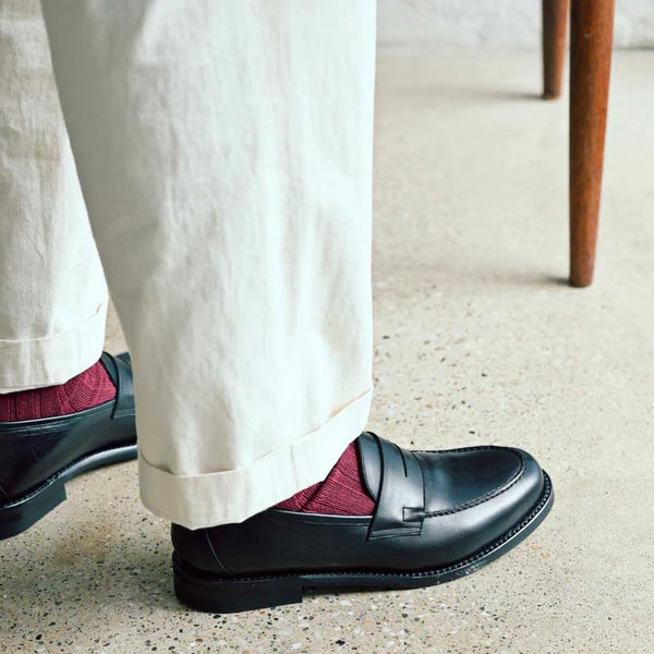 ブラザーブリッジ L001 KELLY VINTAGE BLK / CALF ケリー メンズ レザー ローファー シューズ ダッチカーフ 牛革 ワークブーツ ペニーローファー 革靴