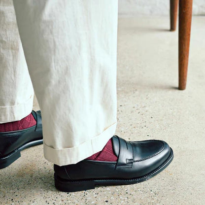 ブラザーブリッジ L001 KELLY VINTAGE BLK / CALF ケリー メンズ レザー ローファー シューズ ダッチカーフ 牛革 ワークブーツ ペニーローファー 革靴