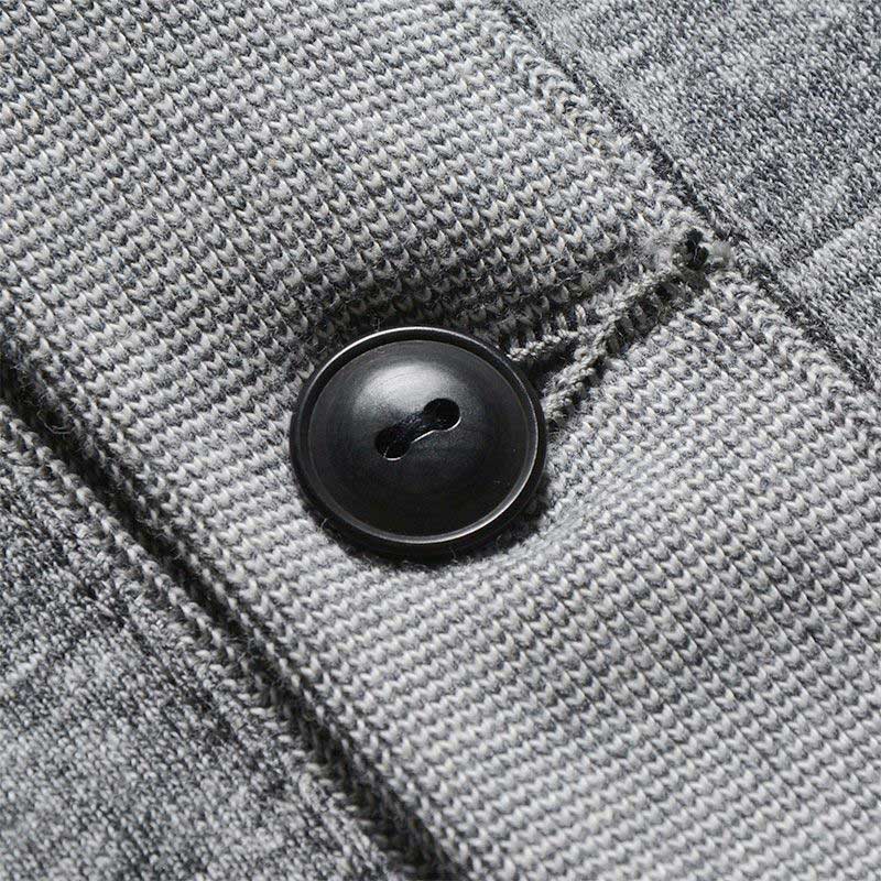 デラックスウエア SCB-00 50s CARDIGAN 黒杢GRAY スウェット カーディガン メンズ