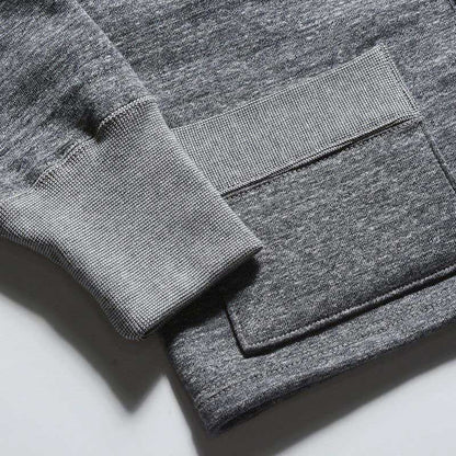 デラックスウエア SCB-00 50s CARDIGAN 黒杢GRAY スウェット カーディガン メンズ