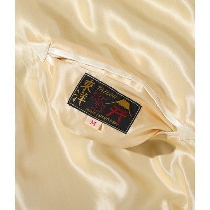 テーラー東洋 Lot No. TT15273-195 / Early 1950s - Mid 1950s Style Acetate Souvenir Jacket “RED TIGER” × “GOLD DRAGON” GOLD