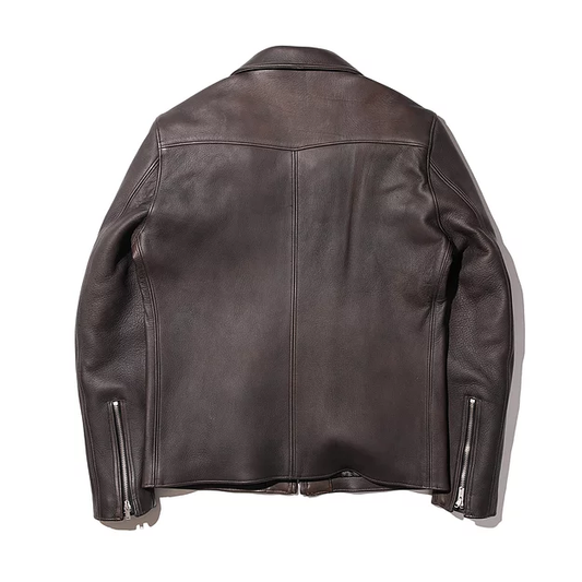 ファインクリークレザーアンドコー ACJK035 Alonzo Deerブラック メンズ レザージャケット ディアスキン