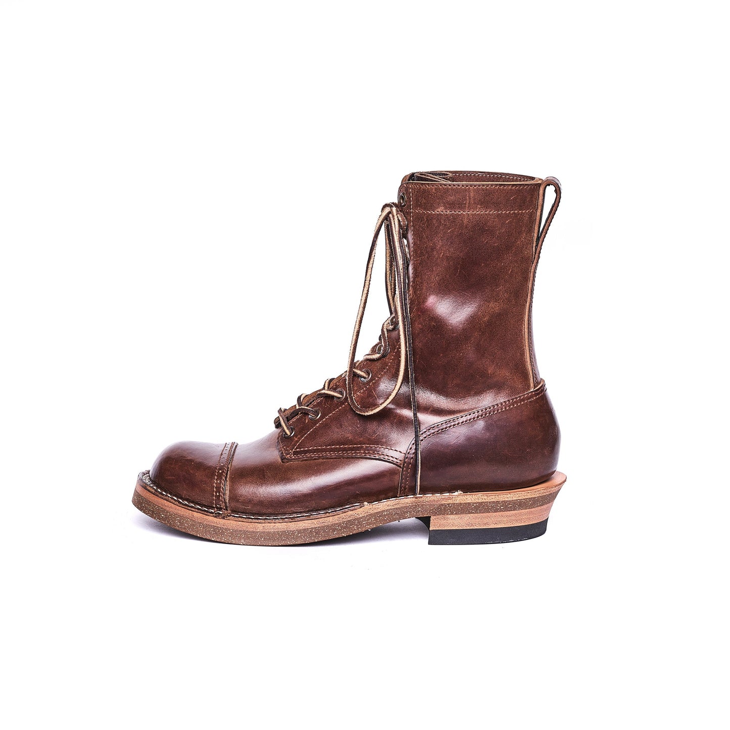 ローリングダブトリオ BF04 ROOTS 8.5 BROWN HORSEBUTT メンズ レザー ワーク ブーツ