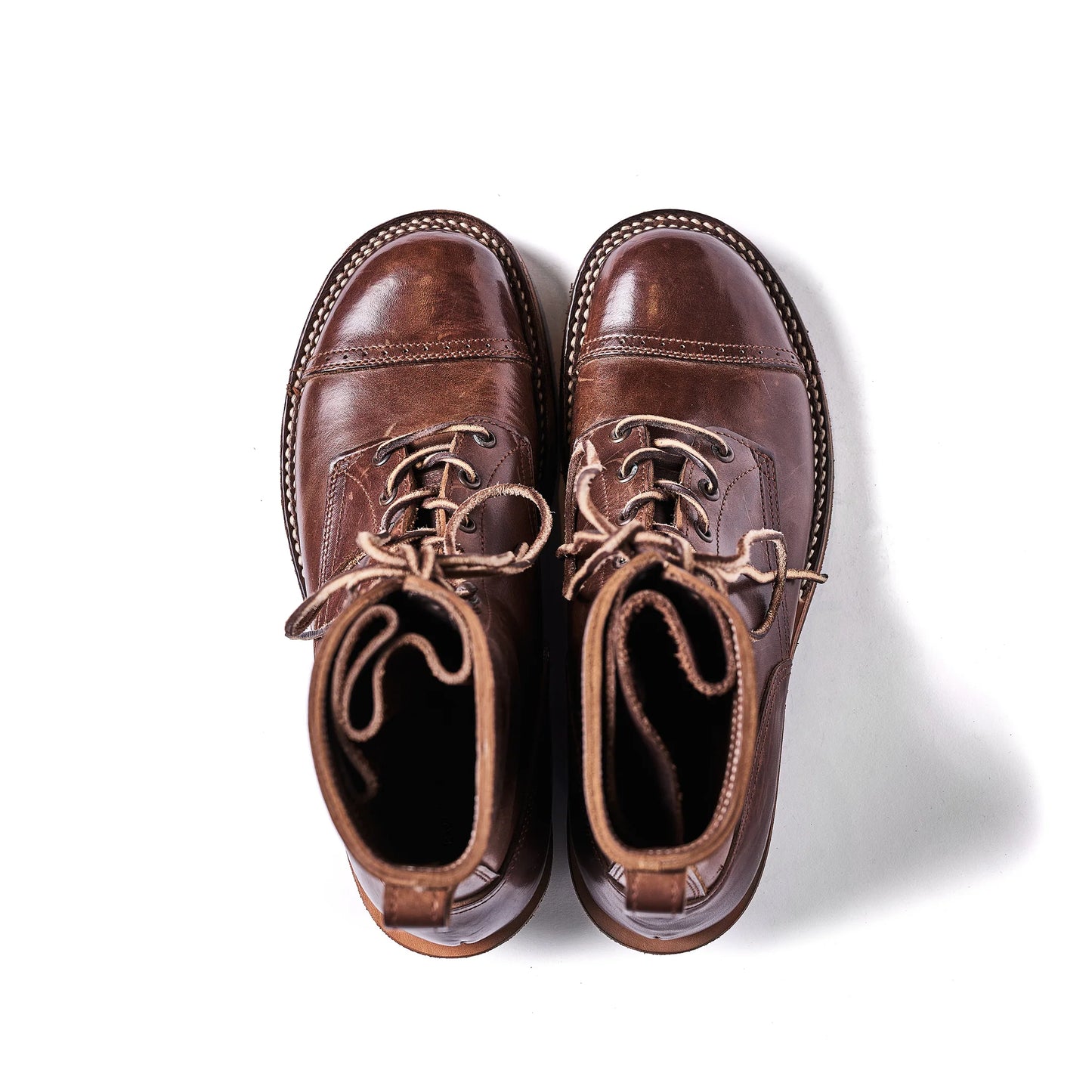 ローリングダブトリオ BF04 ROOTS 8.5 BROWN HORSEBUTT メンズ レザー ワーク ブーツ