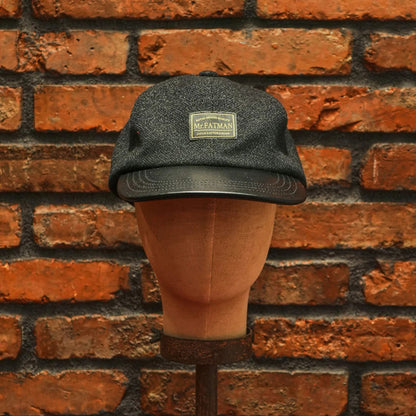 ミスターファットマン 5234007 WOOL CLASSIC LEATHER CAP ベースボールキャップ ブラック メンズ
