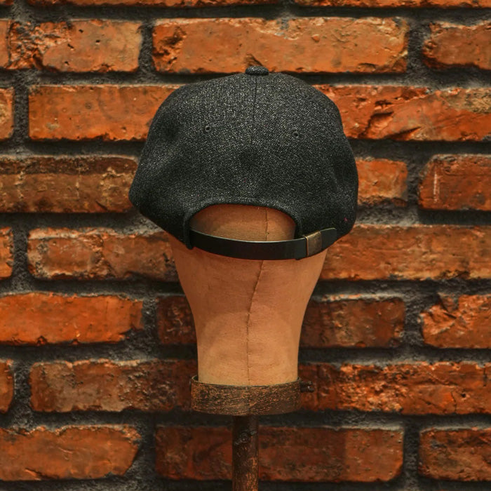 ミスターファットマン 5234007 WOOL CLASSIC LEATHER CAP ベースボールキャップ ブラック メンズ