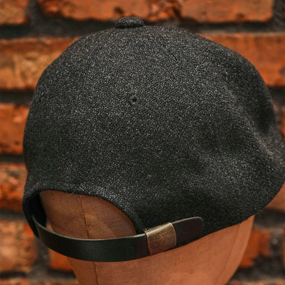 ミスターファットマン 5234007 WOOL CLASSIC LEATHER CAP ベースボールキャップ ブラック メンズ
