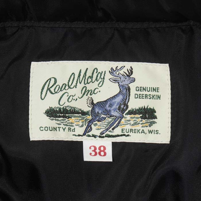 ジョーマッコイ MJ23119 DEERSKIN DOWN JACKET ディアスキン ダウンジャケット ブラック レザー 鹿革 メンズ アウター