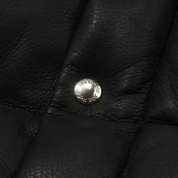 ジョーマッコイ MJ23119 DEERSKIN DOWN JACKET ディアスキン ダウンジャケット ブラック レザー 鹿革 メンズ アウター