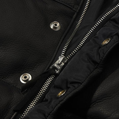 ジョーマッコイ MJ23119 DEERSKIN DOWN JACKET ディアスキン ダウンジャケット ブラック レザー 鹿革 メンズ アウター