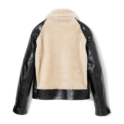 Lot.500 Grizzly Jacket -Black × White-