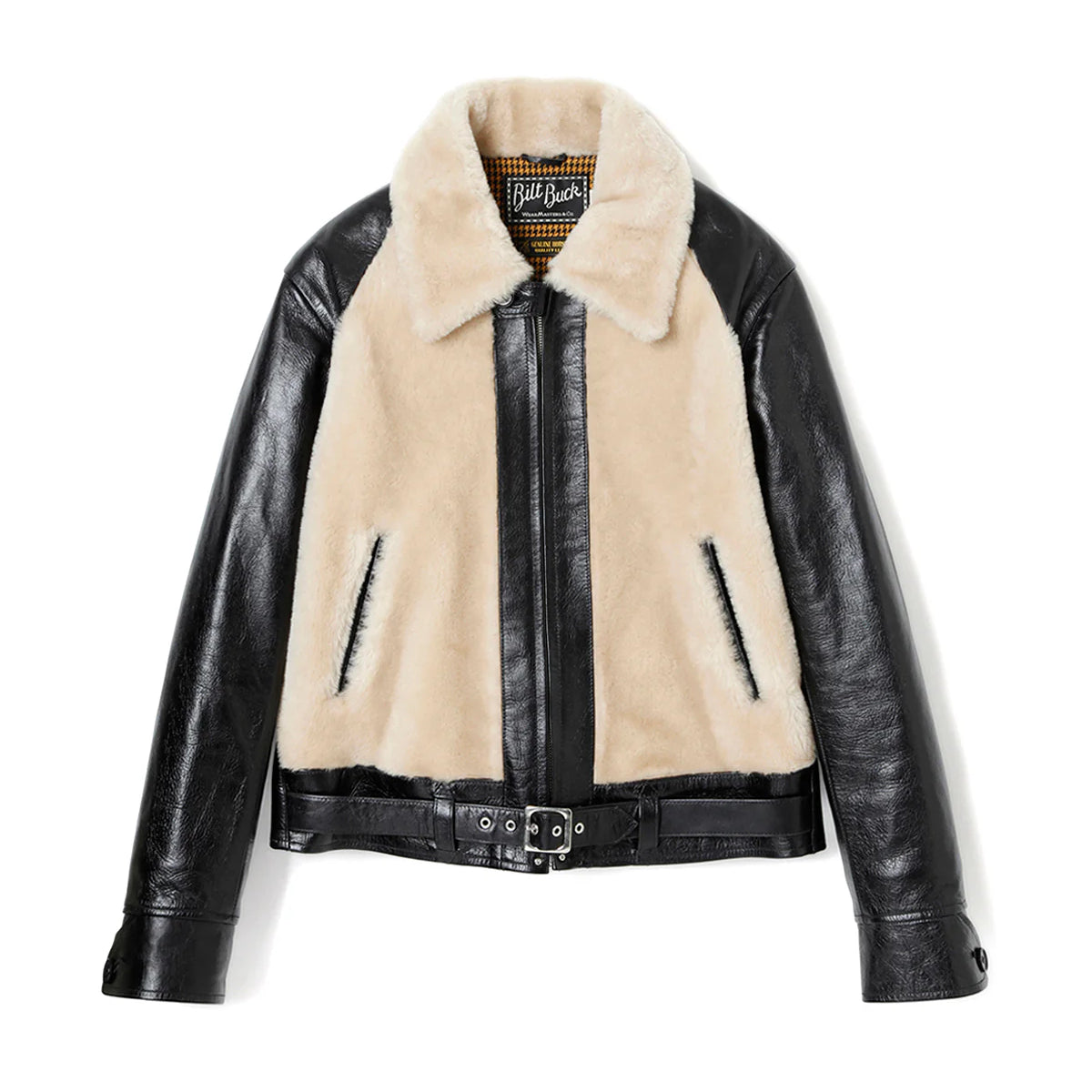 Lot.500 Grizzly Jacket -Black × White-