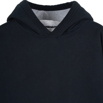 MASSES SWEAT HOODED W-FACE WASH :BLACK/NAVY