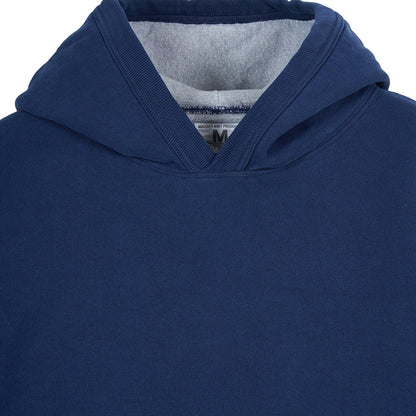 MASSES SWEAT HOODED W-FACE WASH :BLACK/NAVY