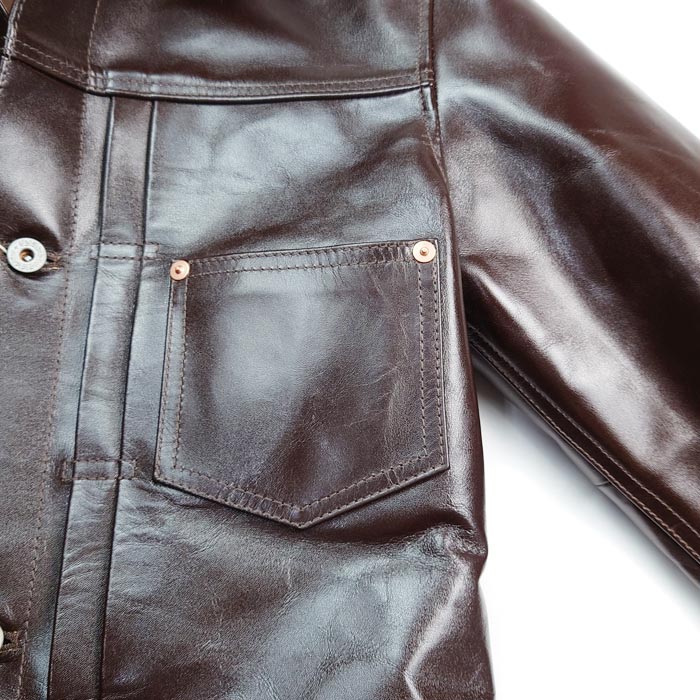 Y'2LEATHER×UNIQUE JEAN STORE別注企画【COTAN】:BROWN