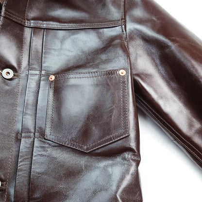 Y'2LEATHER×UNIQUE JEAN STORE別注企画【COTAN】:BROWN