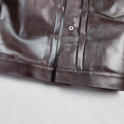 Y'2LEATHER×UNIQUE JEAN STORE別注企画【COTAN】:BROWN