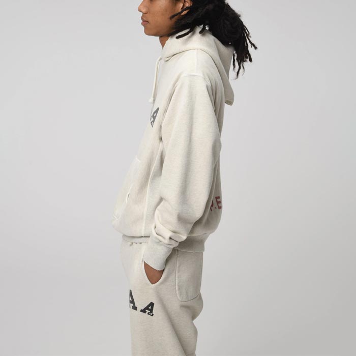 バウワウ BW241-AAAH ARMY ATHLETIC ASSOCIATION HOODIE オートミール エイジング メンズ プルオーバー フーディー パーカー AAA