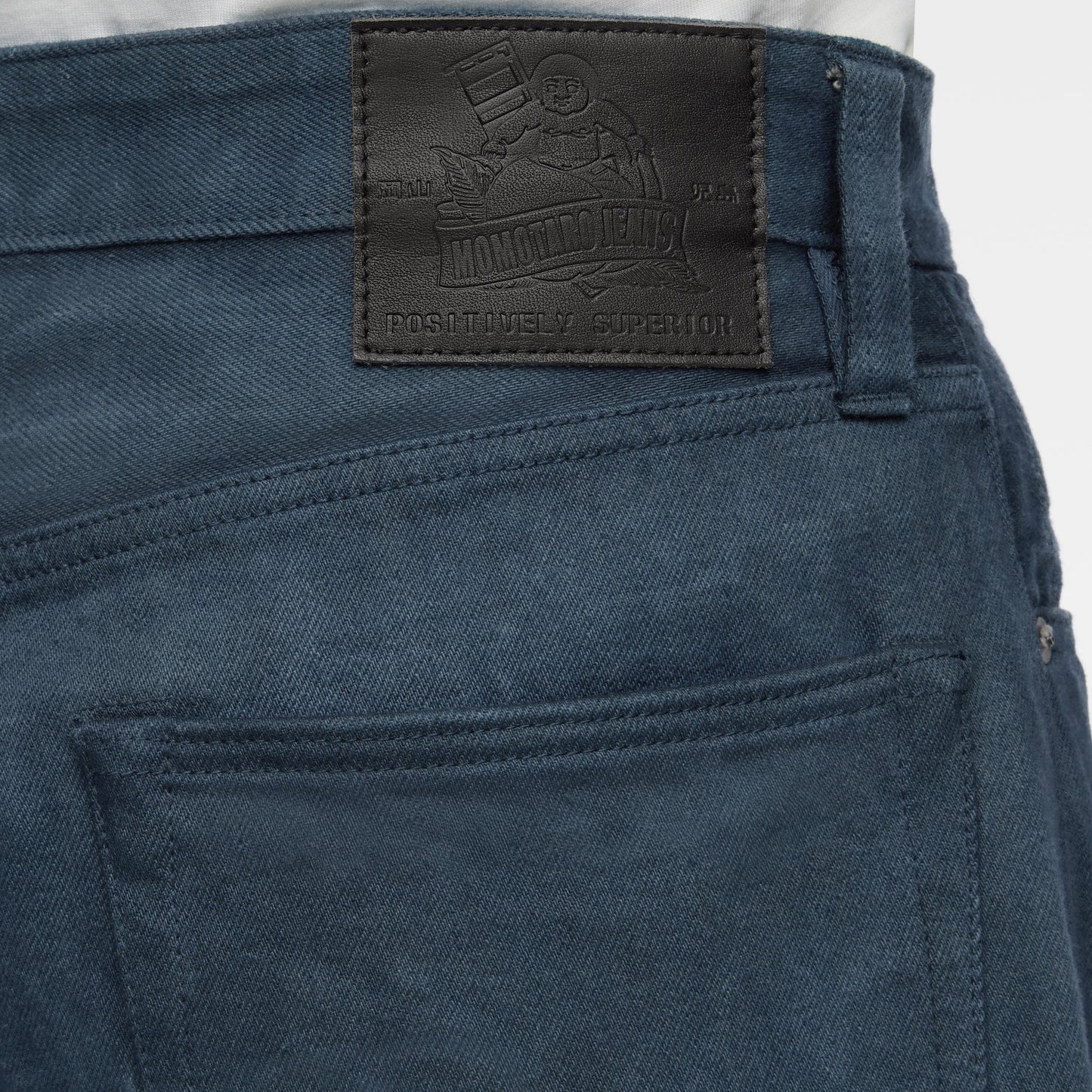 Mud&Natural Indigo Dyed Jeans Straight Fit