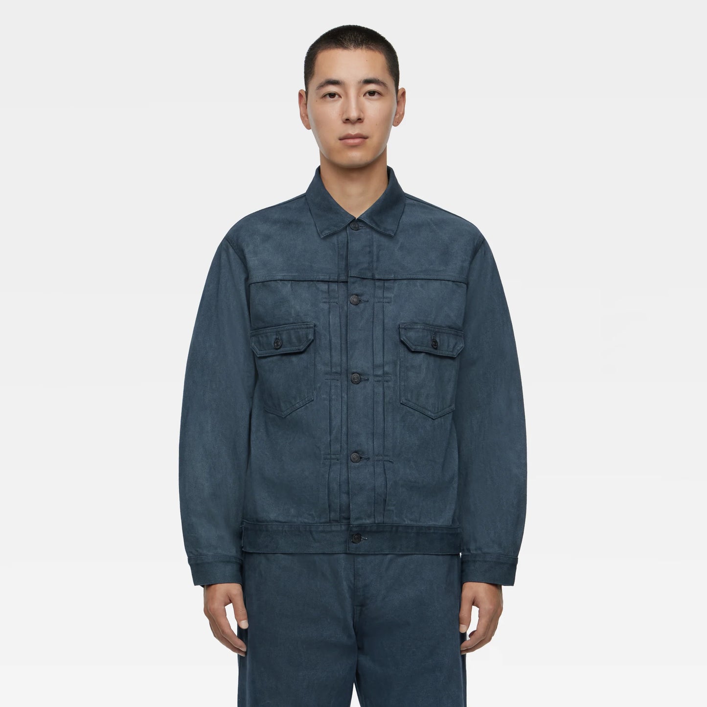 Mud & Natural Indigo Dyed Denim Jacket