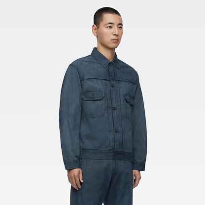 Mud & Natural Indigo Dyed Denim Jacket