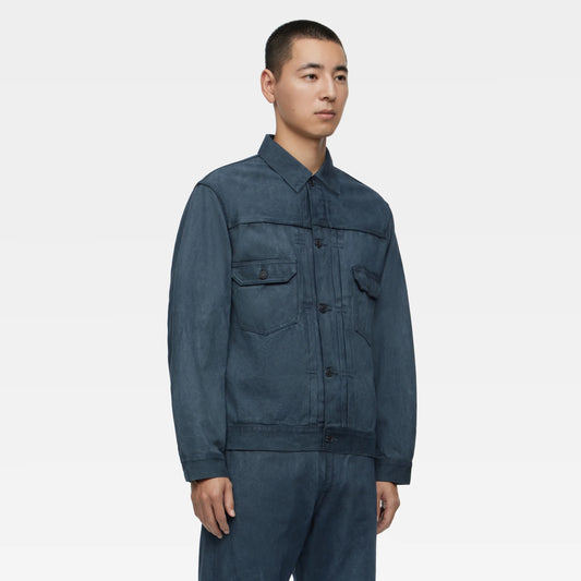 Mud & Natural Indigo Dyed Denim Jacket