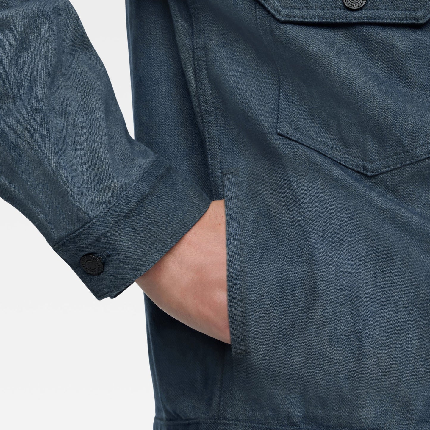 Mud & Natural Indigo Dyed Denim Jacket