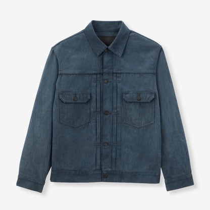 Mud & Natural Indigo Dyed Denim Jacket