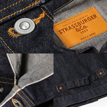STRASSBURGER＆CO.(ストラスバーガー) JUMBO 14.5oz セルビッチ 1st デニムジャケット WWⅡ【SBJ-145-301】